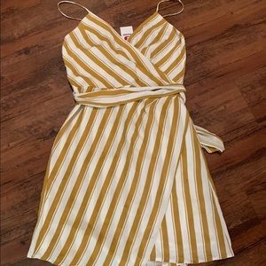 NWT Essue Mustard Stripe Dress